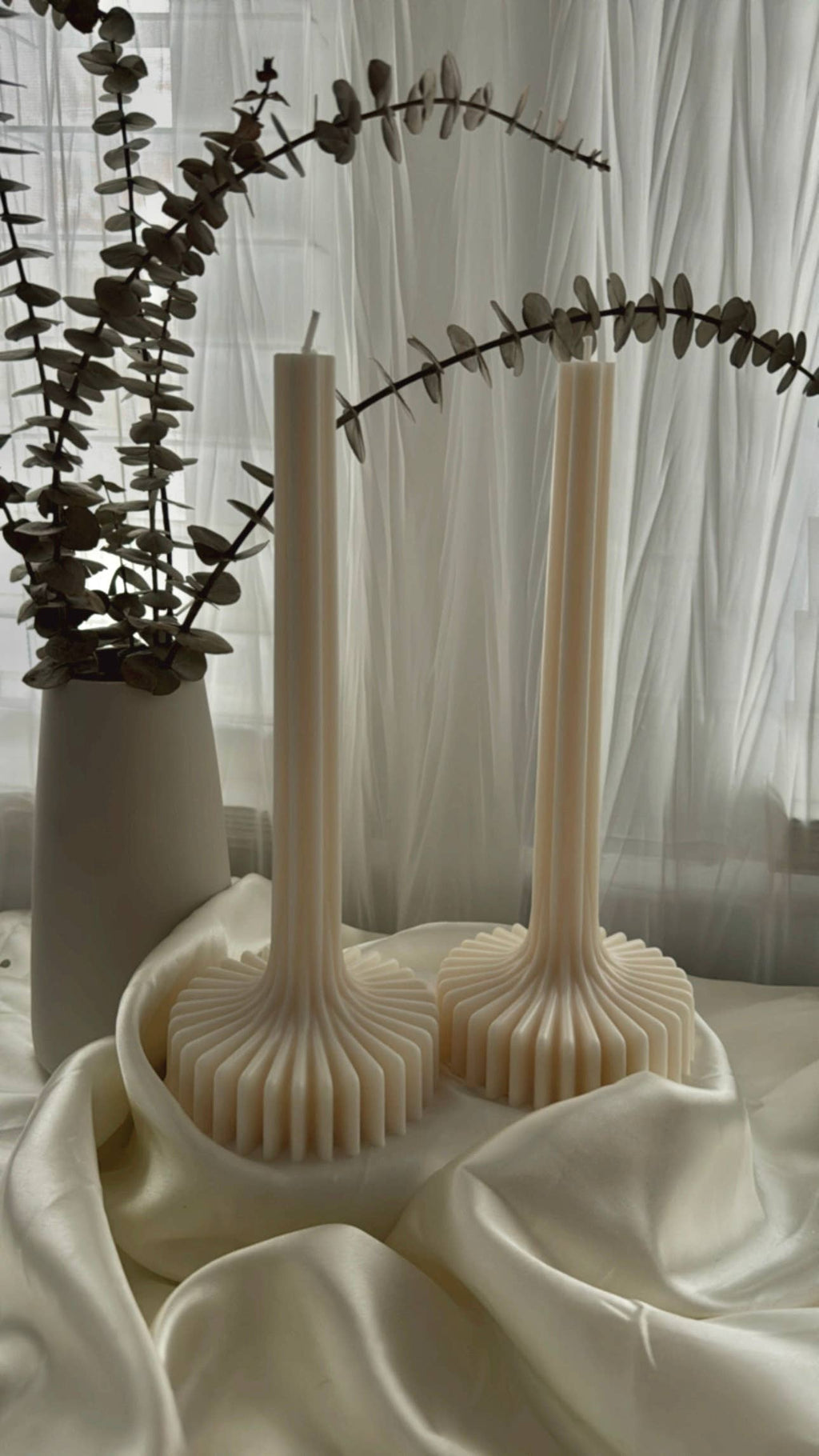 Lantern Ribbed Pillar Candle