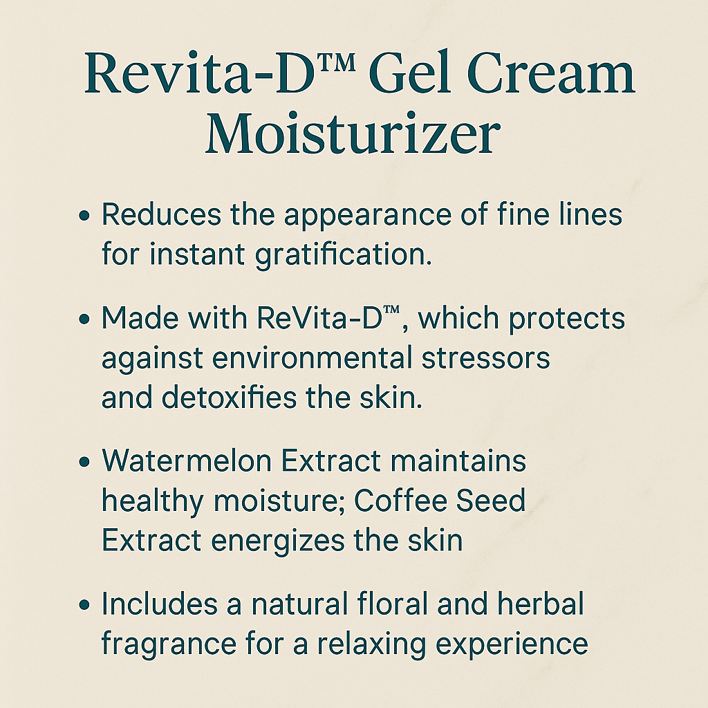 EARTHE RENEW / ReVita-D Gel Cream Moisturizer