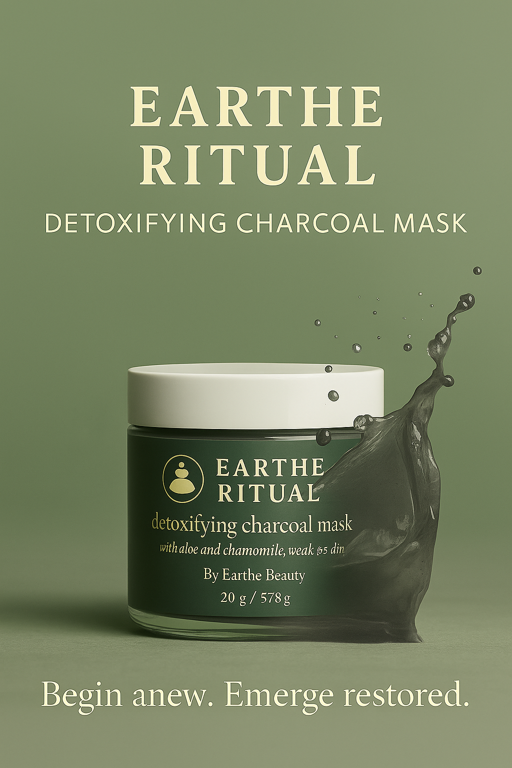 EARTHE RITUAL / Detoxifying Charcoal Mask