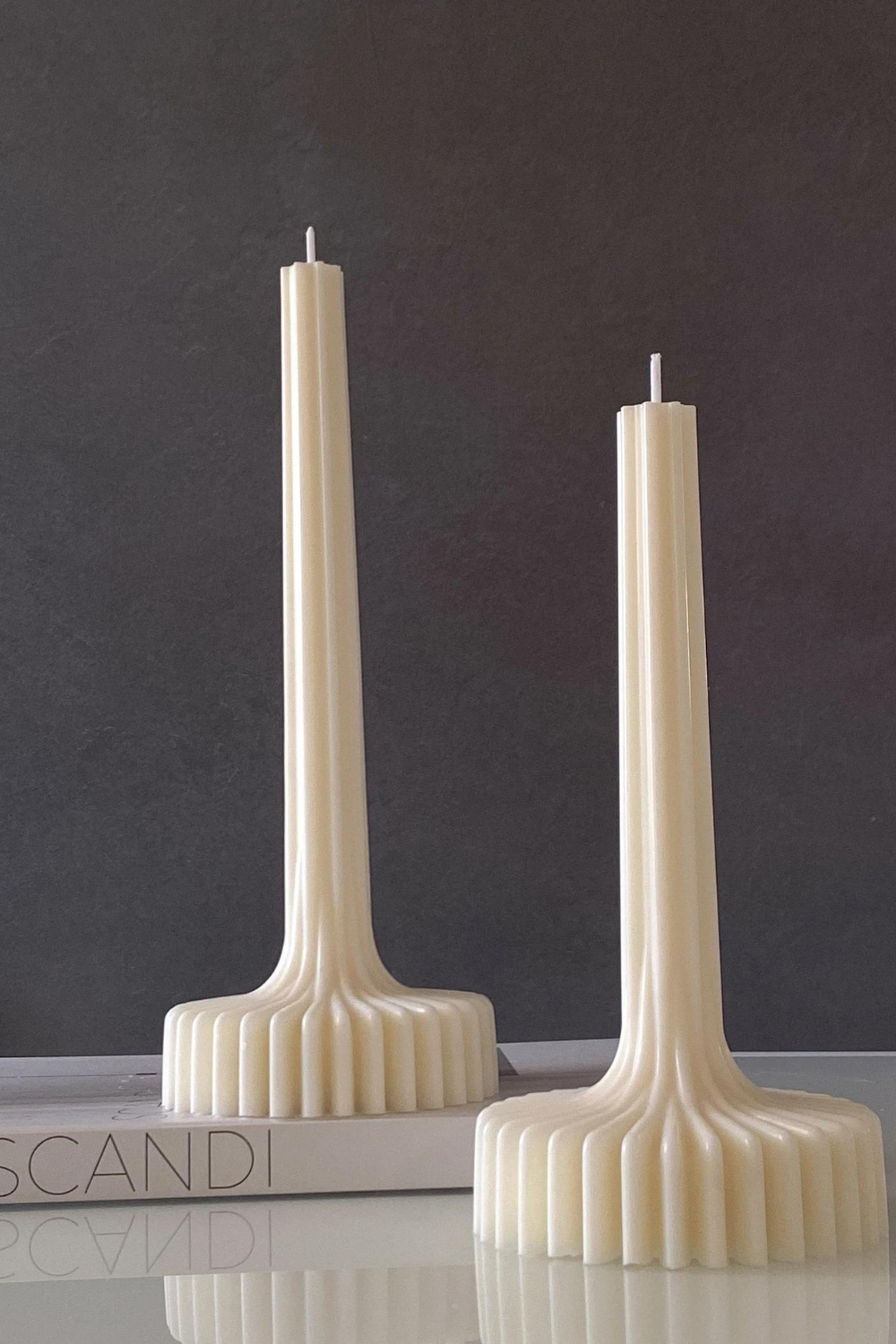 Lantern Ribbed Pillar Candle